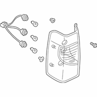 OEM Nissan Xterra Lamp Assembly-Rear Combination, RH - 26550-7Z825