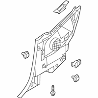 OEM Hyundai Veloster Trim Assembly-Quarter Inner LH - 85510-2V100-RY