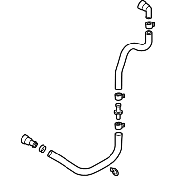 OEM 2021 Hyundai Santa Fe Hose Assembly-Inverter Radiator, Lo - 25436-CL000