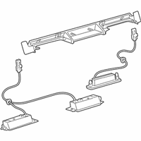 OEM Lexus LS600h Retainer Sub-Assy, Back Door Garnish - 76809-50020