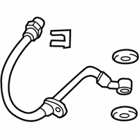 OEM 2012 Honda CR-Z Hose Set, Right Rear Brake - 01466-TM8-G01