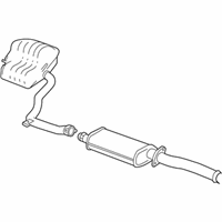 OEM Chrysler Exhaust Muffler And Resonator - 4578376AF
