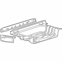 OEM 2010 Lincoln Town Car Rear Floor Pan - 3W1Z-5411215-AA