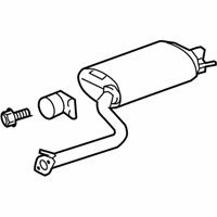 OEM 2009 Lexus LS600h Exhaust Tail Pipe Assembly - 17430-38570