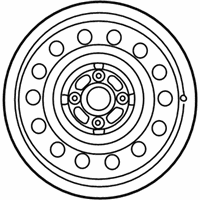 OEM 2000 Toyota Corolla Wheel, Steel - 42611-1A141