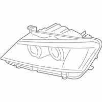 OEM 2017 BMW X4 Headlight Front Right - 63-11-7-401-148