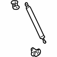 OEM 2005 Toyota Sequoia Back Glass Lift Support - 689050C020