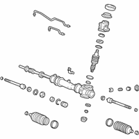 OEM 2001 Hyundai Accent Gear & Linkage Assembly-Power Steering - 57710-25010