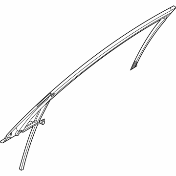 OEM 2022 Hyundai Sonata Run-FR Dr WDO Glass RH - 82541-L1001