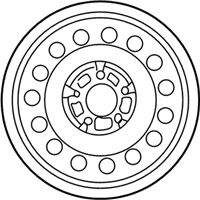 OEM 1996 Chrysler Sebring Steel Wheel - MB929941