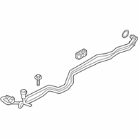 OEM 2017 BMW X4 Transmission Oil Cooler Line - 17-22-7-601-755