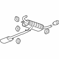 OEM 2014 GMC Terrain Muffler & Pipe - 22754172