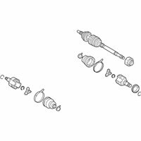 OEM Toyota Prius Axle Assembly - 43410-47012