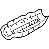 OEM 1999 Nissan Frontier Shelter-Converter, Lower - 20853-3S600