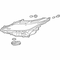 OEM Lexus RX350 Headlamp Assembly, Right - 81110-0E570