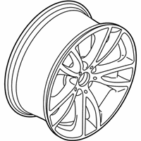 OEM 2016 BMW 640i Gran Coupe Disc Wheel, Light Alloy, Reflex-Silber - 36-11-6-794-691