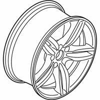 OEM BMW 535i Disc Wheel, Light Alloy, Decor-Silber - 36-11-7-842-652