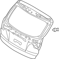 OEM Hyundai Panel Assembly-Tail Gate - 73700-2S000