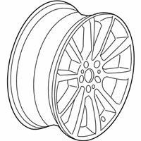 OEM 2016 BMW 328i GT xDrive Disc Wheel, Light Alloy, Reflex-Silber - 36-11-6-859-025