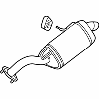 OEM Kia Soul Rear Muffler Assembly - 28710B2500