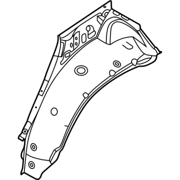 OEM 2020 BMW X6 WHEELHOUSE REAR, OUTER HALF - 41-00-9-498-779