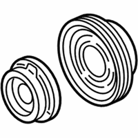 OEM Chrysler PULLEY-A/C Compressor - 68084834AB