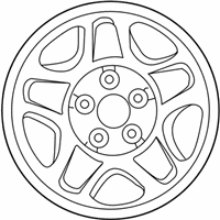 OEM 2000 Mercury Mountaineer Wheel, Steel - F87Z-1015-CC