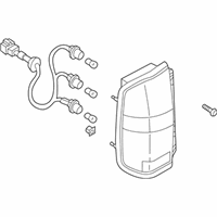 OEM Nissan Pathfinder Lamp Assembly-Rear Combination, RH - 26550-0W025