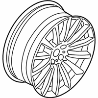 OEM 2021 BMW 745e xDrive Light Alloy Disc Wheel Reflexsilber - 36-11-6-861-226