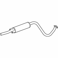 OEM 2019 Nissan Sentra Exhaust, Sub Muffler Assembly - 20300-4FU2A