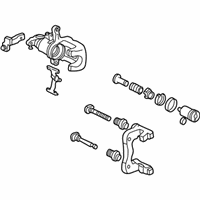 OEM 2005 Honda Accord Caliper Sub-Assembly, Left Rear (Reman) - 43019-SDR-A00RM