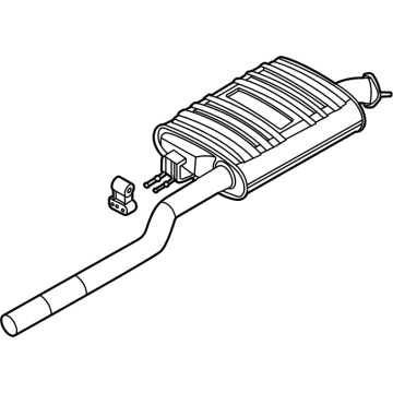 OEM Kia Sorento Muffler Assy-Center - 28650R5360