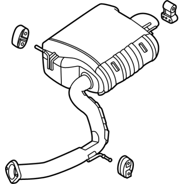 OEM 2021 Kia Sorento MUFFLER Assembly-Rear - 28710R5300