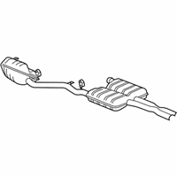 OEM Dodge Exhaust Muffler And Resonator - 68058776AD