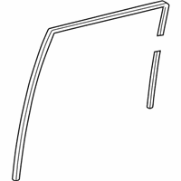 OEM 2004 Lexus LX470 Run, Rear Door Glass, RH - 68142-60043