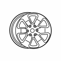 OEM 2019 Ram 1500 Aluminum Wheel - 5YD53LS1AA