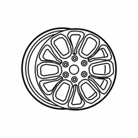 OEM 2020 Ram 1500 Aluminum Wheel - 5YD581D5AA