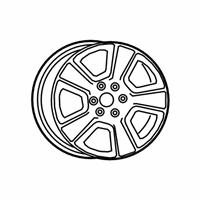 OEM 2021 Ram 1500 Aluminum Wheel - 5YD551STAA