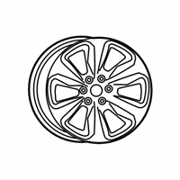 OEM 2020 Ram 1500 Aluminum Wheel - 5YD601Z3AA