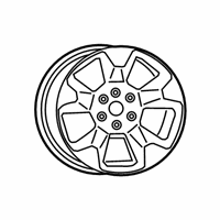 OEM 2021 Ram 1500 Aluminum Wheel - 6FF70VCRAA
