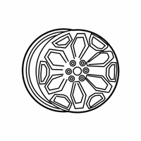 OEM 2021 Ram 1500 Aluminum Wheel - 5YD621NWAB