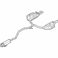 OEM Mercury Muffler & Pipe - 9E5Z-5230-F