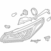 OEM Hyundai Sonata Headlamp Assembly, Left - 92101-C2200