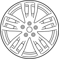 OEM 2014 Ford Focus Wheel, Alloy - CV6Z-1007-F