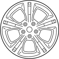 OEM 2013 Ford Focus Wheel, Alloy - CV6Z-1007-E