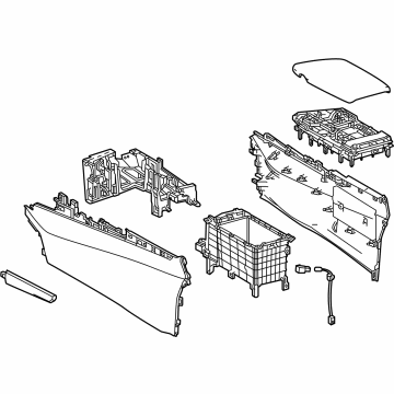 OEM 2022 Lexus NX350 BOX ASSY, CONSOLE, R - 58910-78110-27
