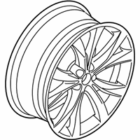OEM 2021 Ford Explorer Wheel, Alloy - LB5Z-1007-F