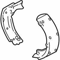 OEM 1998 Pontiac Sunfire Rear Shoes - 19307610
