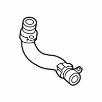 OEM 2017 BMW M760i xDrive Exhaust Turbocharger Oil Return Line - 11-42-8-654-389