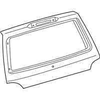 OEM 1999 Lexus LX470 Panel Sub-Assembly, Back - 60751-60120